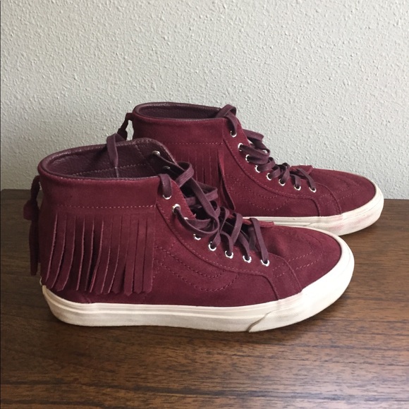 vans fringe shoes